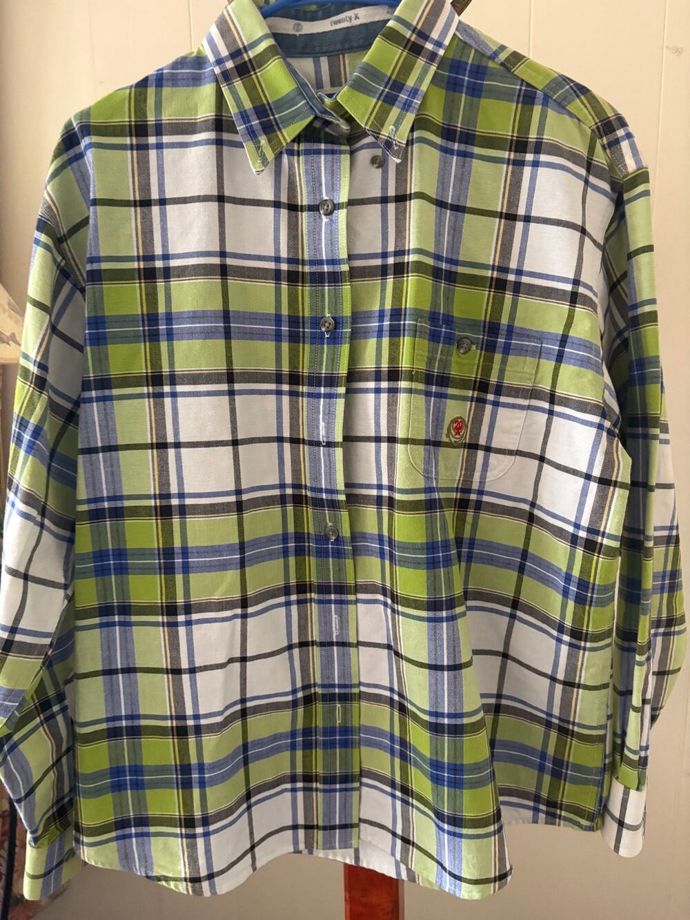 Wrangler Twenty Plaid Buttondown  Size Large